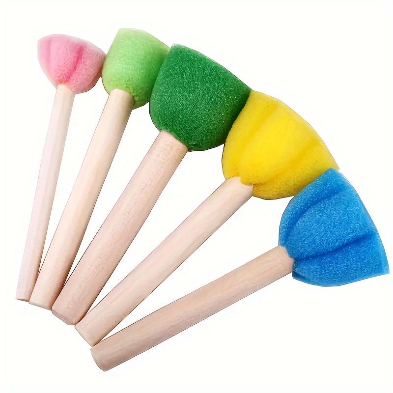 10pcs 5 Colors Mini Flower Sponge Painting Sponge Set Art Painting Supplies Painting Brush Sponge Brush Foam Friction Doodle Tool