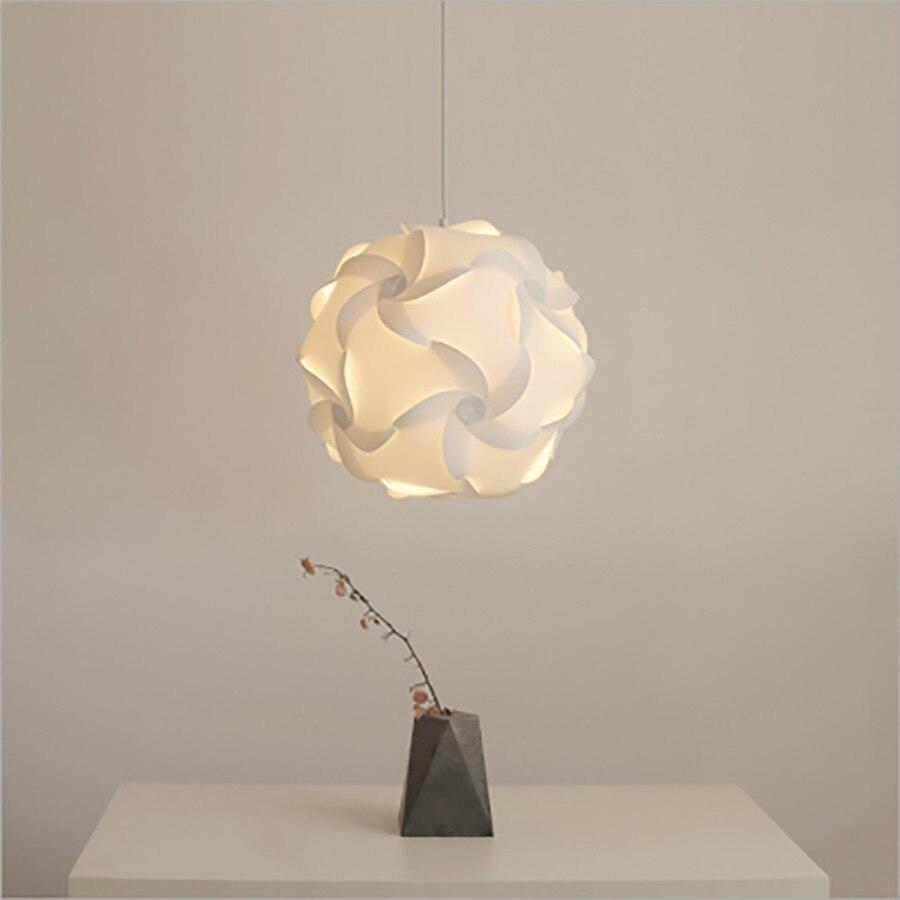 Modern Creative IQ DIY Puzzle Light Pendant Lamp Shade Decoration Chandelier Hanging Lighting Home Accessories