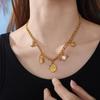 Yori 2Pcs Fashionable Retro Bohemian Style DIY Heart and Flower Pendant Accessories for Handmade Jewelry Making Design