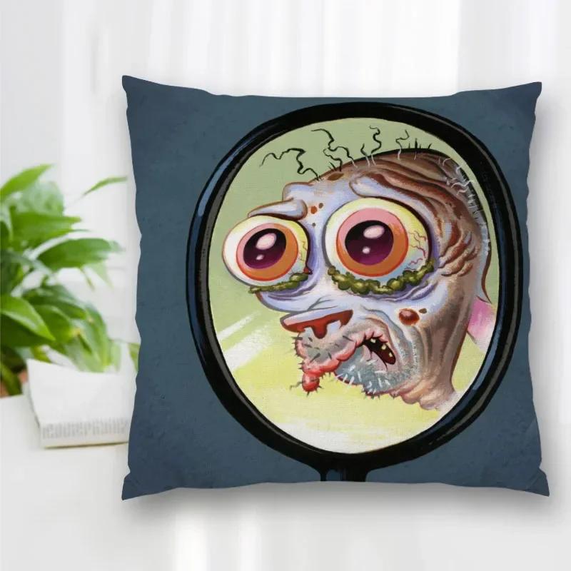 Hot Sale Custom Decorative Pillowcase Ren and Stimpy Cartoon Square Zippered Pillow Cover Best Nice Gift 40x40cm
