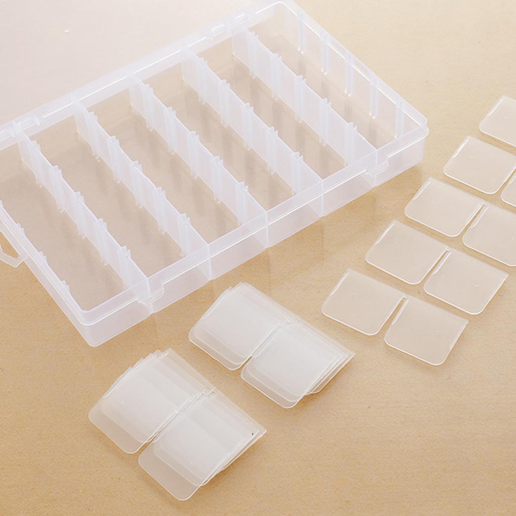 36 Grids Clear Plastic Organizer Detachable Box with Compartment Dividers Holder Jewelry Bead Container Case Tapes