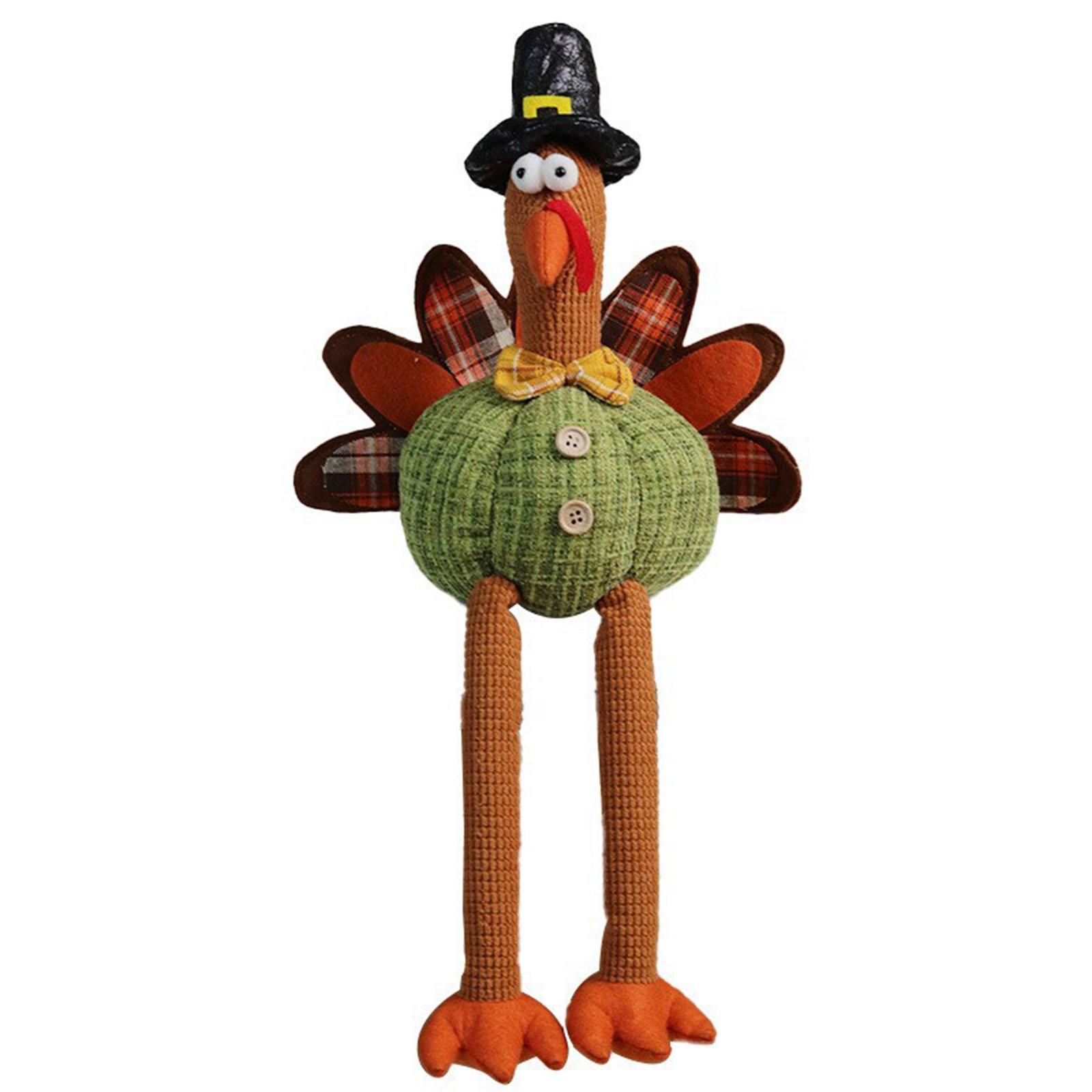 

Telescopic Turkey Decoration Shape Hat Doll Sutumn Home Decoration One Size