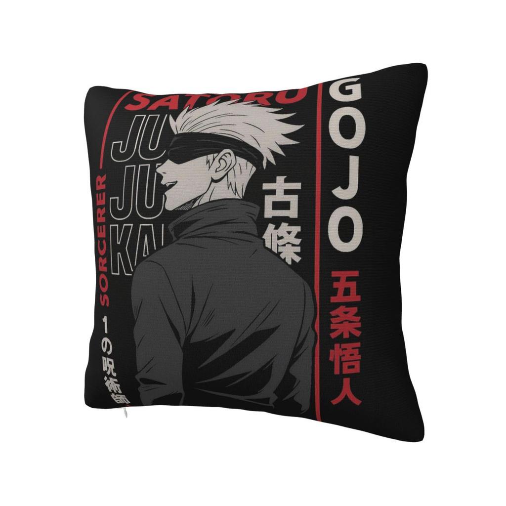 Jujutsu Kaisen Gojo Satoru Pillow Cover Polyester Pillow Case Cushion Cover Fashion Pillowcases For Office Car Home Decorative