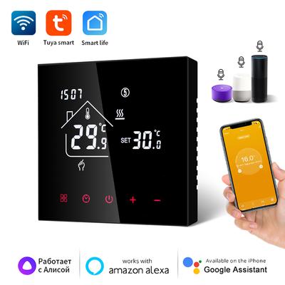 Smart Thermostat Tuya WiFi Elektrische Fußbodenheizung Wasser-/Gasheizkessel Temperaturregler Smart Life Funktioniert mit Google Home Alexa