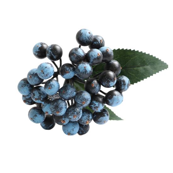 

10 Inch Artificial Berry Picks Faux Blue/Red/Orange Berries Stem Farmhouse Rustic Fake Fruit Branch for Wedding Party Home Decor