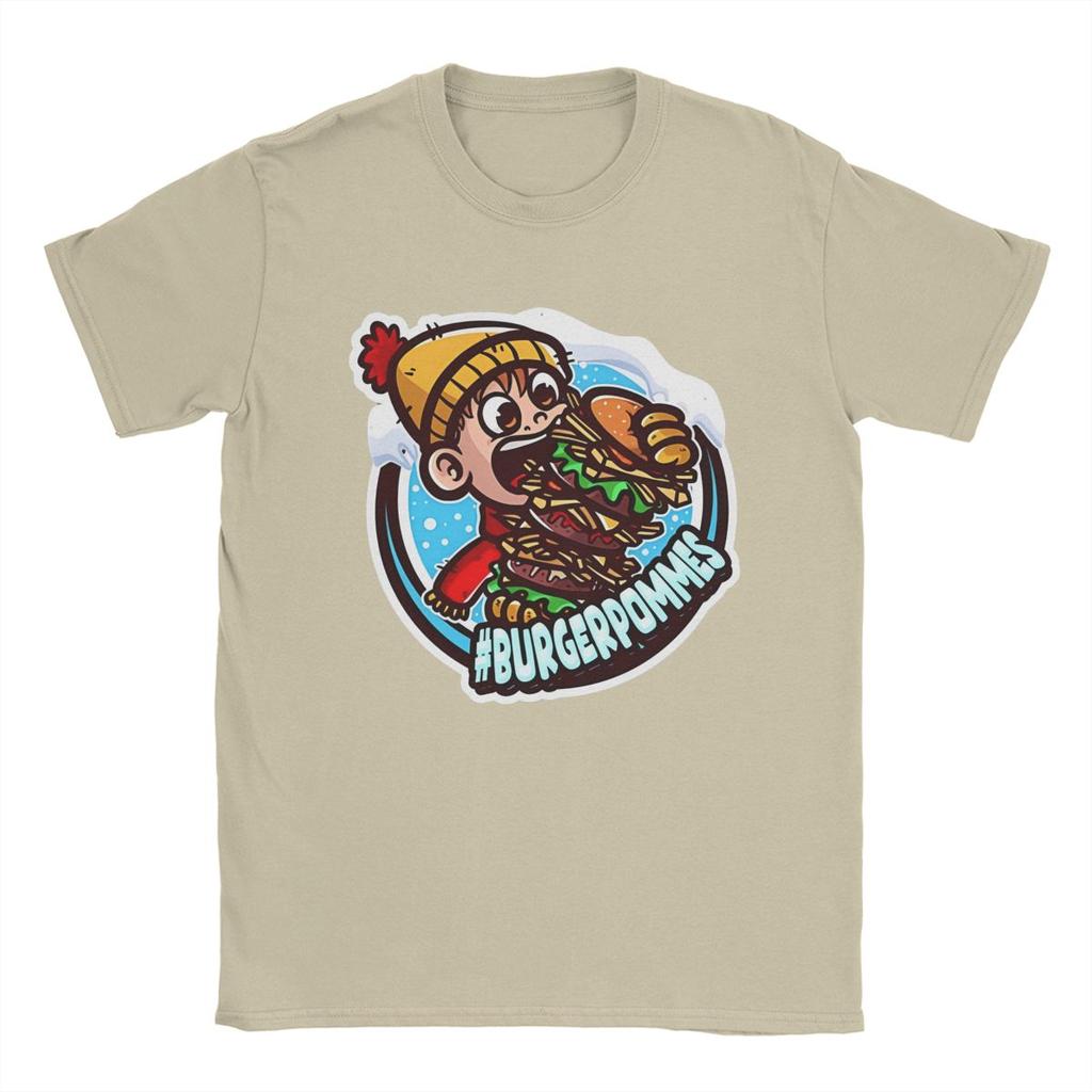 Burgerpommes LukasBS ICrimax Merch Shirts Men Women Vintage Cotton Printed Clothes