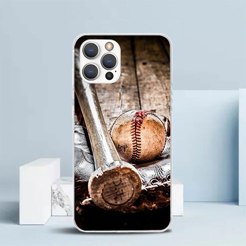 Baseball Sport Soft Cover for iPhone 16 17 Air 15 14 Pro Max 16E Phone Case 13 Mini 12 11 7 SE 8 Print Pattern Fit Cases 16 17 A