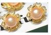 Three-Piece Freshwater Pearl Necklace Set with 3D Flowers: 8-9mm Pearls, High Luster, Slight Imperfections, Multiple Colors