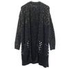 Long Sleeve Lame Long Knit Cardigan S Black Series Women Used