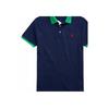 Polo Ralph Lauren Color Block Logo Bestickt Baumwolle Kurzarm Poloshirt Herren Oberteile Blau 710823421-001