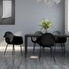 Day and Night - Day and Night Dining Chairs 4 Units Black PP