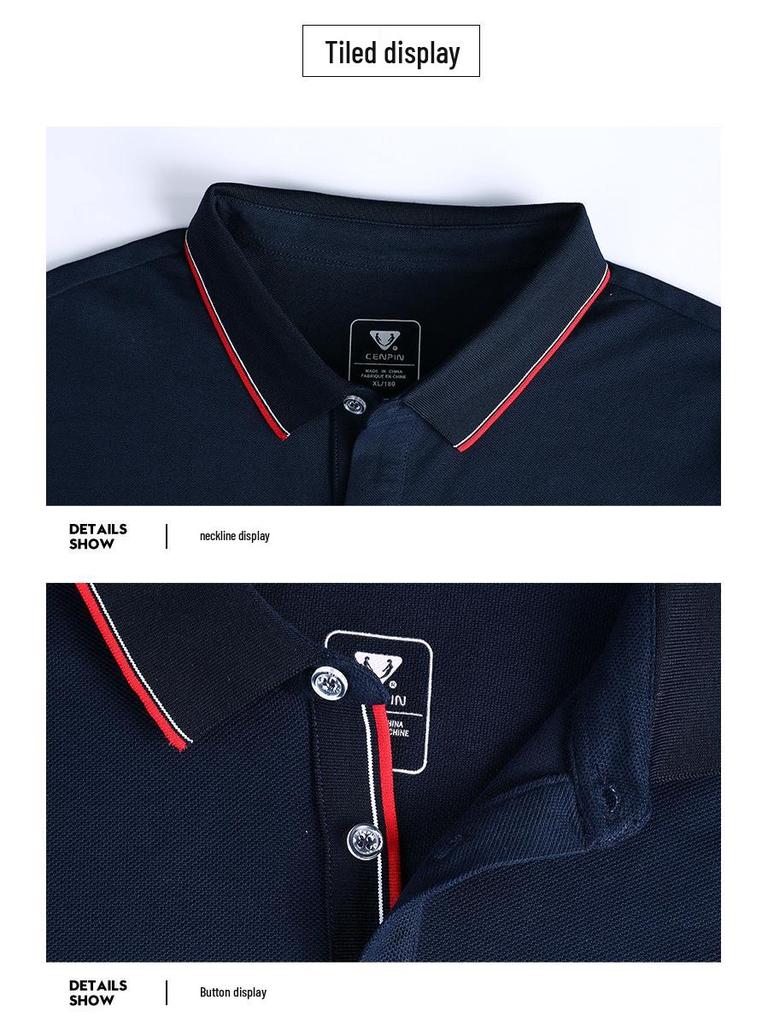 Custom Lapel Polo Shirt for Couples - Unisex Short Sleeve Casual Workwear with Printed Logo.
