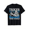 Triker - Życie jest przyjemniejsze na trzech kołach - Koszulka Motocykl Trike, Wykonana w 100%, Idealna na prezenty świąteczne, Unisex Top dla Mężczyzn, Kobiet, Ojców,