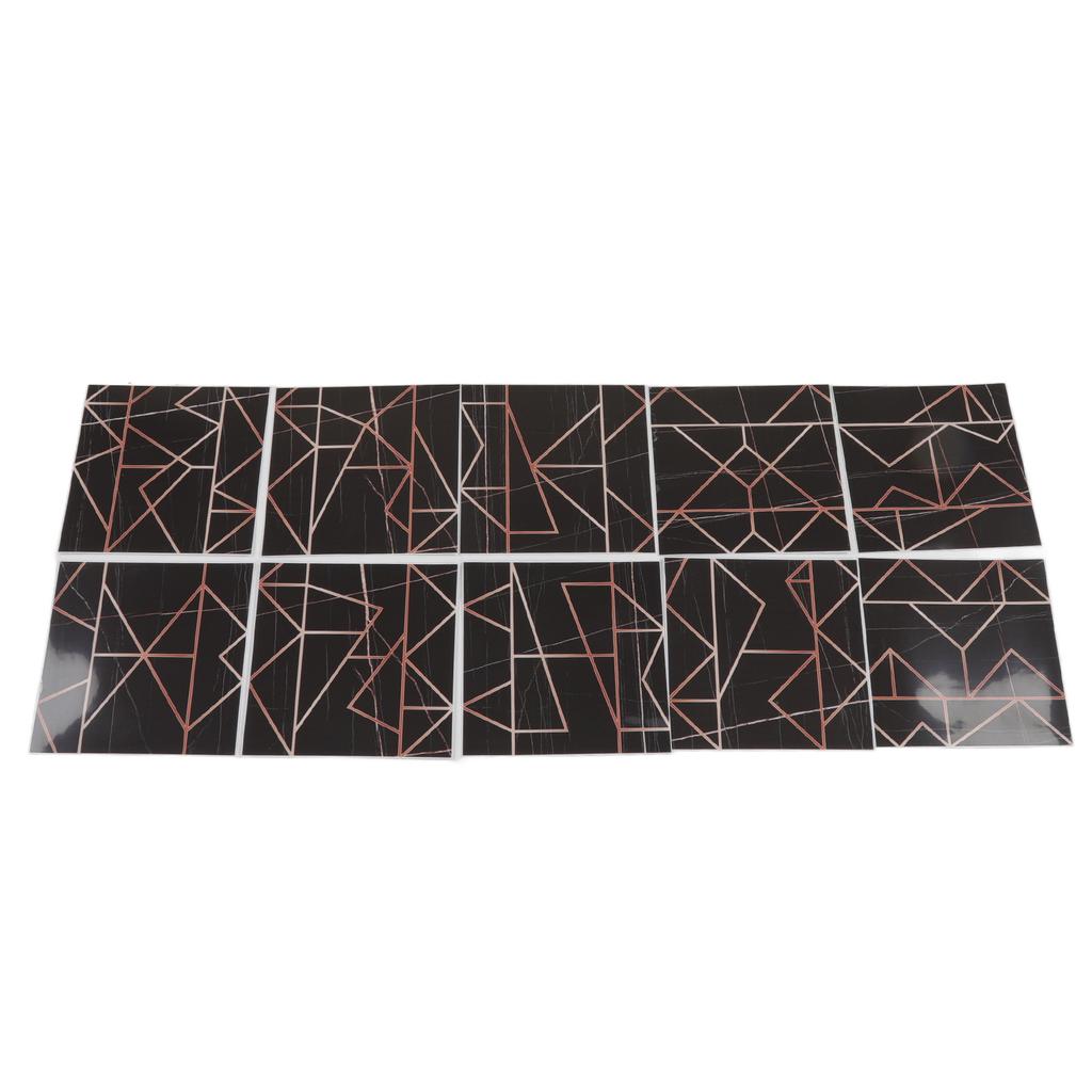 10pcs Tile Sticker 15x15cm 3D Self Adhesive Backing Waterproof Oil Proof Decorative 0.26mm Thicker