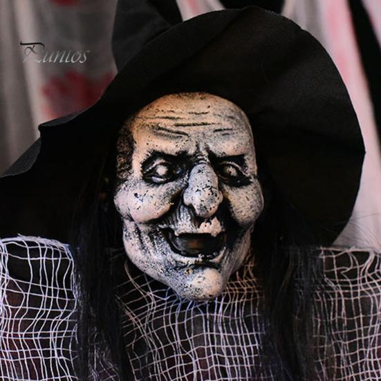 Straszny wiszący ponury żniwiarz dekoracja imprezy Halloween nawiedzone domy straszny wiszący szkielet żniwiarz trawnik na zewnątrz podwórko dekoracja patio