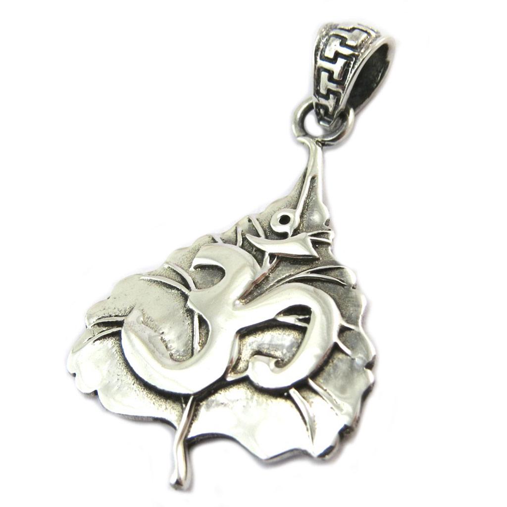 Les Trésors De Lily [P3796] - Silver Pendant 'Ôm' - 32x25 Mm