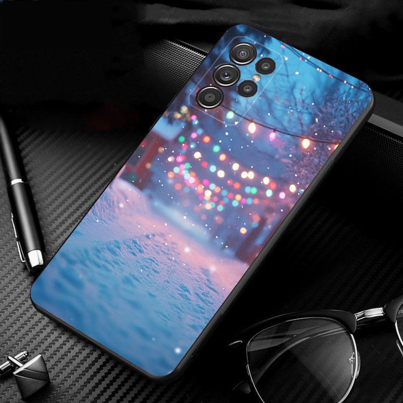 Phone Case For Samsung Galaxy S25 S24 S23 S22 S21 Ultra S24 S23 S22 S21 S25 Plus S24 S25 FE Christmas Tree Light