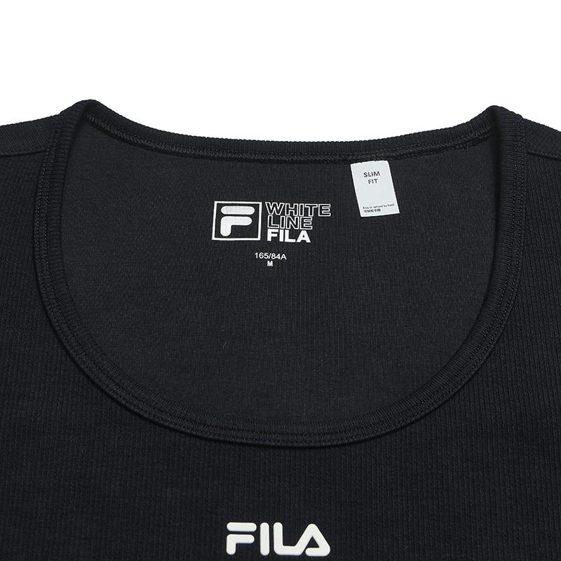 FILA Original Simple Classic Retro Sports Casual Versatile Comfortable Slim Fit Short Sleeve T-Shirt Women Tops Legendary-Blue F61W629107FNV