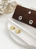 Sterling Silver S925 Unique Letter Stud Earrings for Women - Niche Fashion, Temperament, and Personality Design.