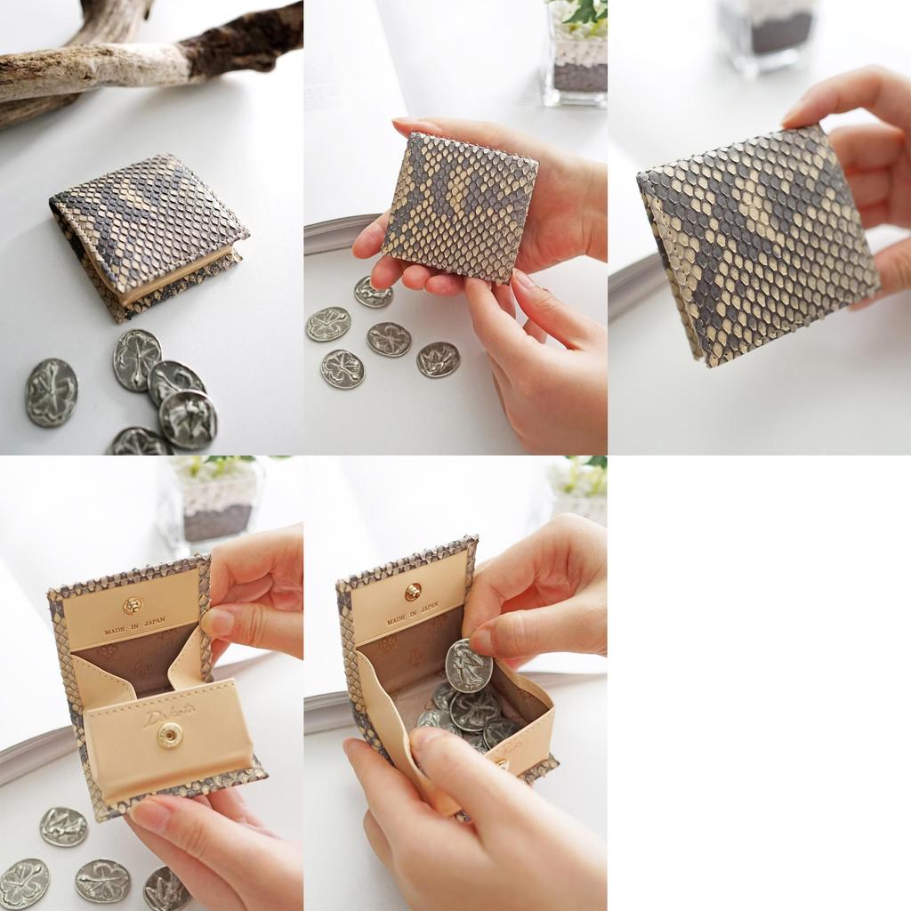 Dakota Coin Genuine Purse, Leather, Women's, Beige, DA-31673-42