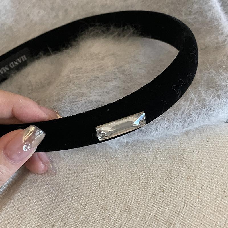 

Женская заколка-краб для волос в виде черепа из французского бархата с высоким верхом - Тонкий край для умывания лица и укладки волос