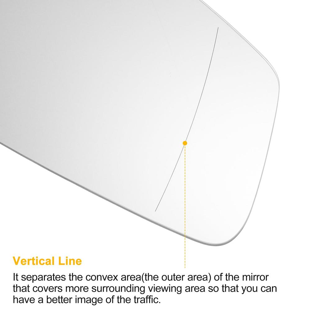 X AUTOHAUX Rearview Right Passenger Side Mirror Glass Replacement for BMW 7 Series M and F80 Models White 2, 3, 4, 5, 6, F20, F22, F30, F32, F34, F36,