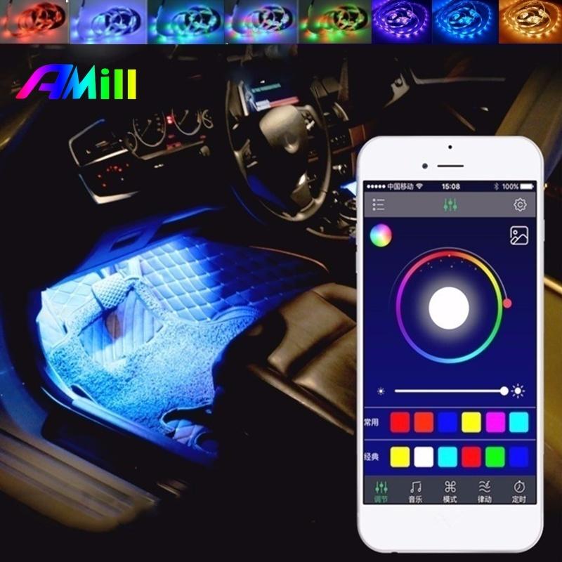 LED Işık Şeridi Bluetooth APP Uzaktan Müzik Kontrol Renkleri Parti Ev için Uzaktan Kumanda ile Esnek LED Şerit Işıklar 0.5-10 M