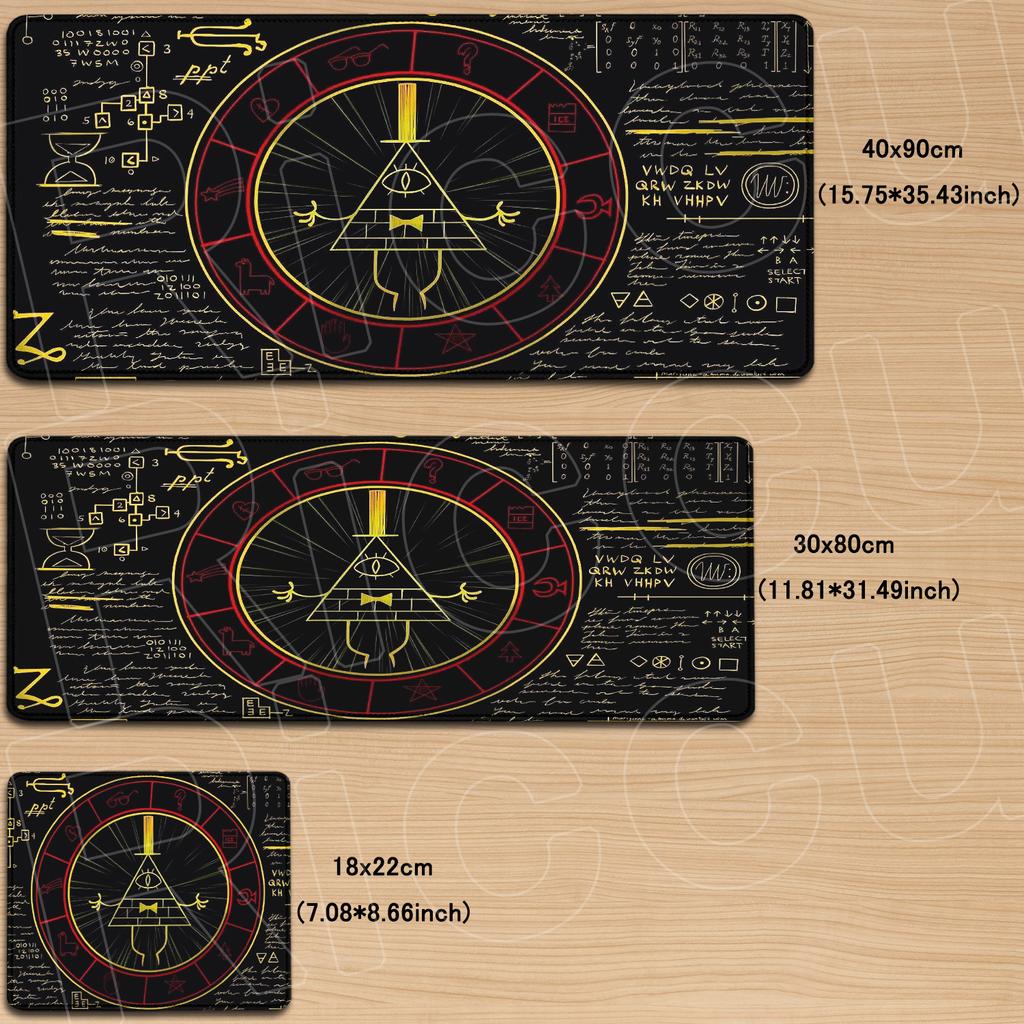 Gaming Mouse Pad Gravity Fall Deskmat Xll Large Lock Edge Keyboard Pad Bill Cipher Carpet Computer Table Surface For Accessories