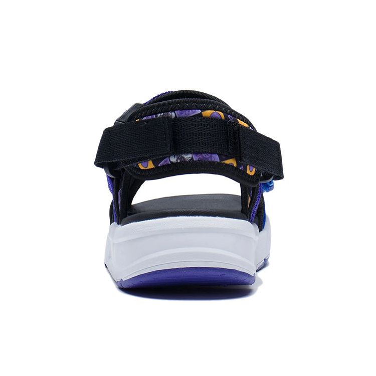 Li Ning Youth Coca Casual Sports Sandals Kids Sandals Black Purple YKUS010-1