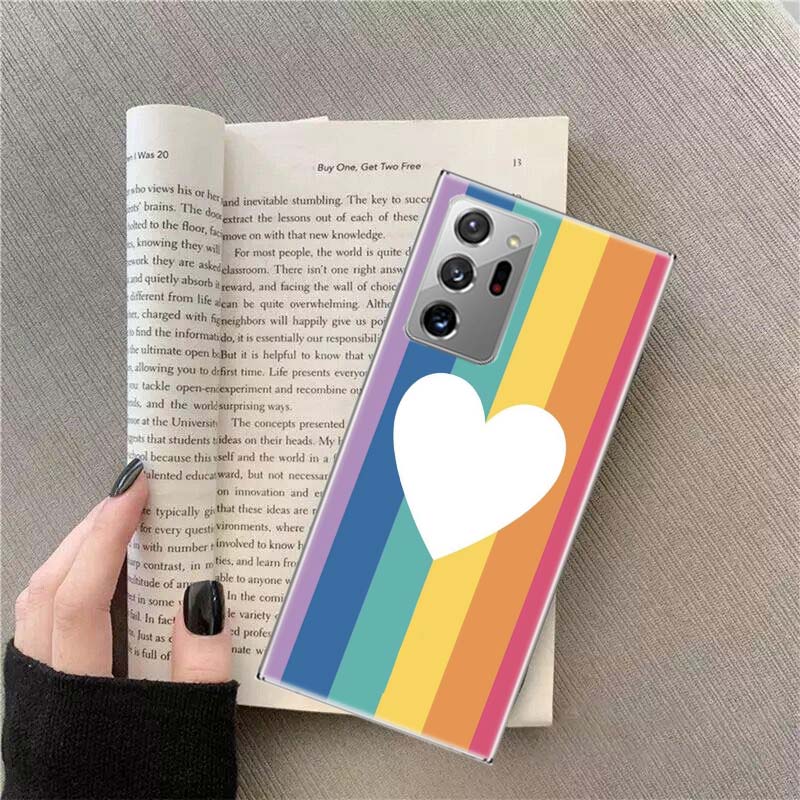 

Rainbow Gradient Love Phone Case for Samsung A17 A37 A57 A07 A16 A26 A36 A56 A05S A15 A25 A35 A55 Galaxy A03 A13 A23 A33 A53 A50 Samsung A05