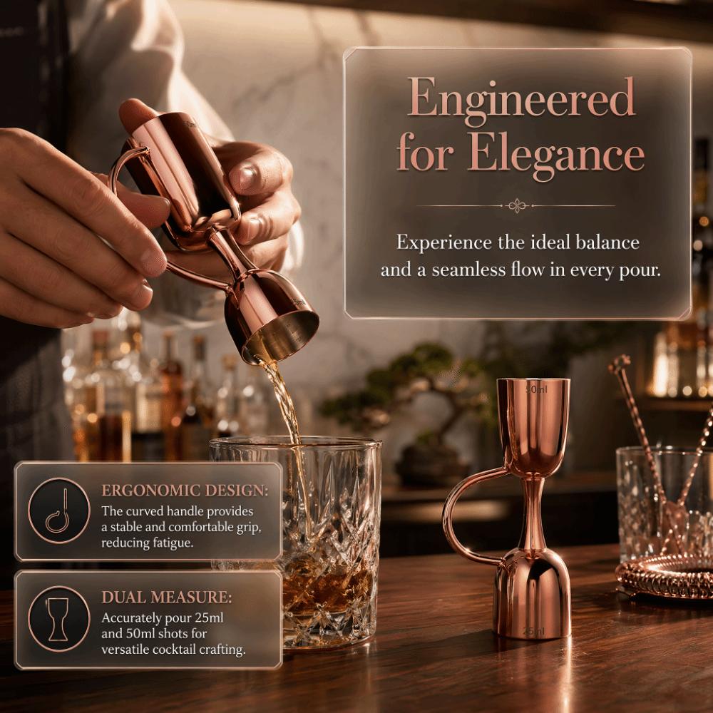 Stainless Steel Double Sided Jigger Dual End Bartender Measuring Jigger Wine Measuring Cup  Home