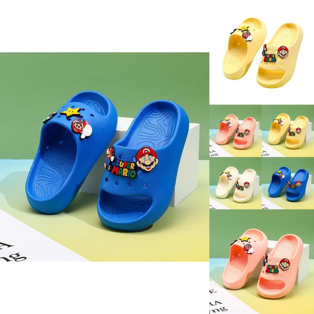 Comfortable Mario Character Eva Slippers For Kids In Soft Sole Design Available In Multiple Colors And Sizes For Boys And Girls