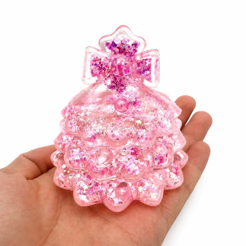 Christmas Tree Fun Pinch Toy Slow Rising Stress Relief Fidget Toy Anti‑Anxiety Sensory Focus Fidget Toy Christmas Gifts