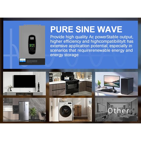 Eu In Stock 6.2Kw 48V Pure Sine Wave MPPT Datouboss Single Phase Onduleur Solaire Inverseur Hybride Solar Inverters