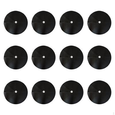 12 -fold Tree Mulch Barrier Fabric Around Black, Tax Guard Ring Mat for Outdoor Terrace