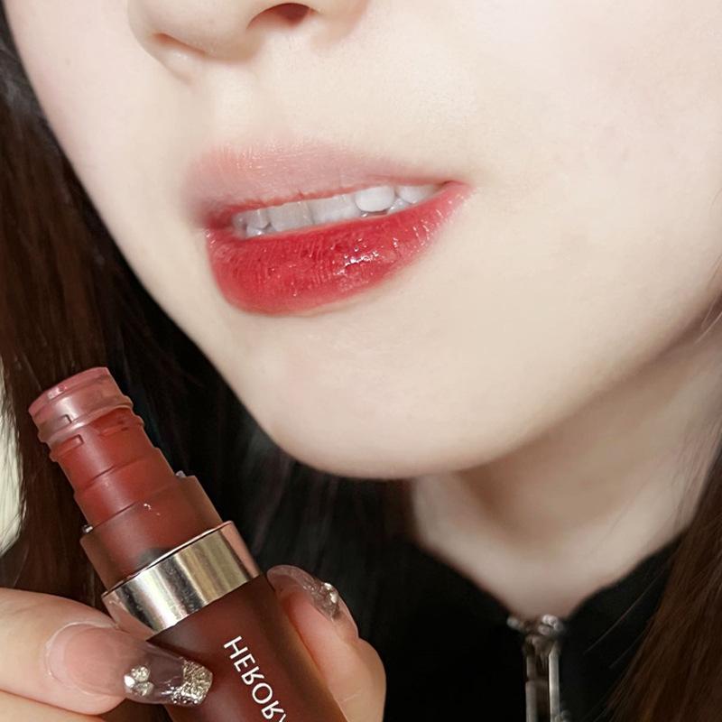 Herorange Japanese Mirror Lipstick: Brightening, Long-lasting, Hydrating, Clear Film-forming Single Stick. 3g x 3