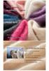 Versatile Cashmere Silk V-Neck Brushed Solid Color Loose Knit Pullover Sweater