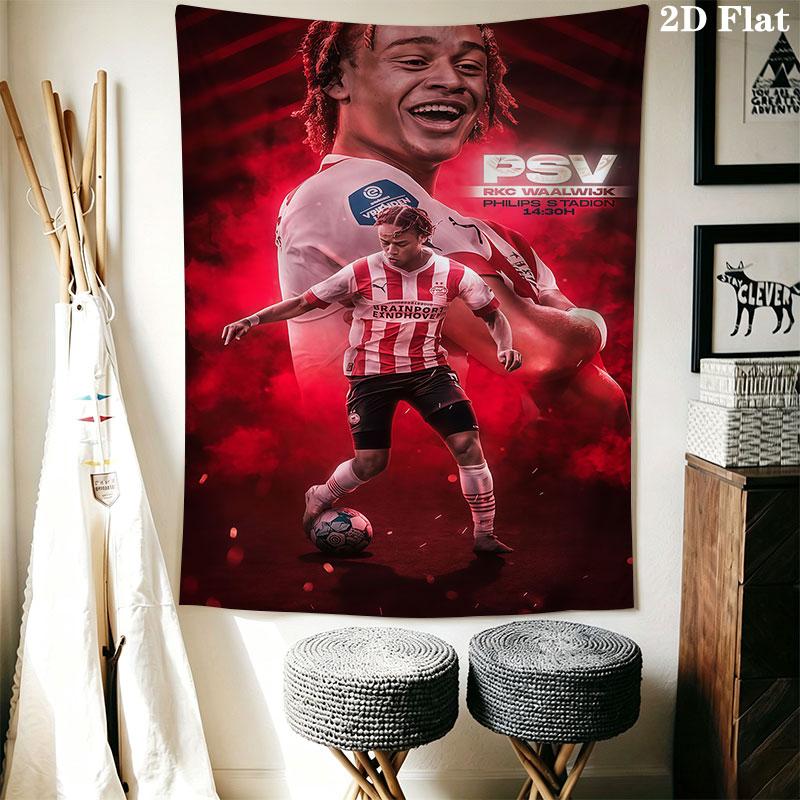 PSV Eindhoven Wall Hanging Printed Fabric Blanket Decorative Tapestries for Bedroom Living Room Home Decor