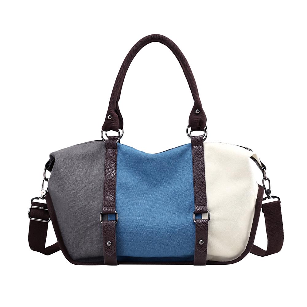 Torebka damska Patchwork Płócienna torba na ramię o dużej pojemności