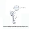 RGB Color Adjustable USB Circular Lamp DIY 5V Ultra-thin LED Light Bright Light 3W USB Powered Night Lamp Clothing Cabinet