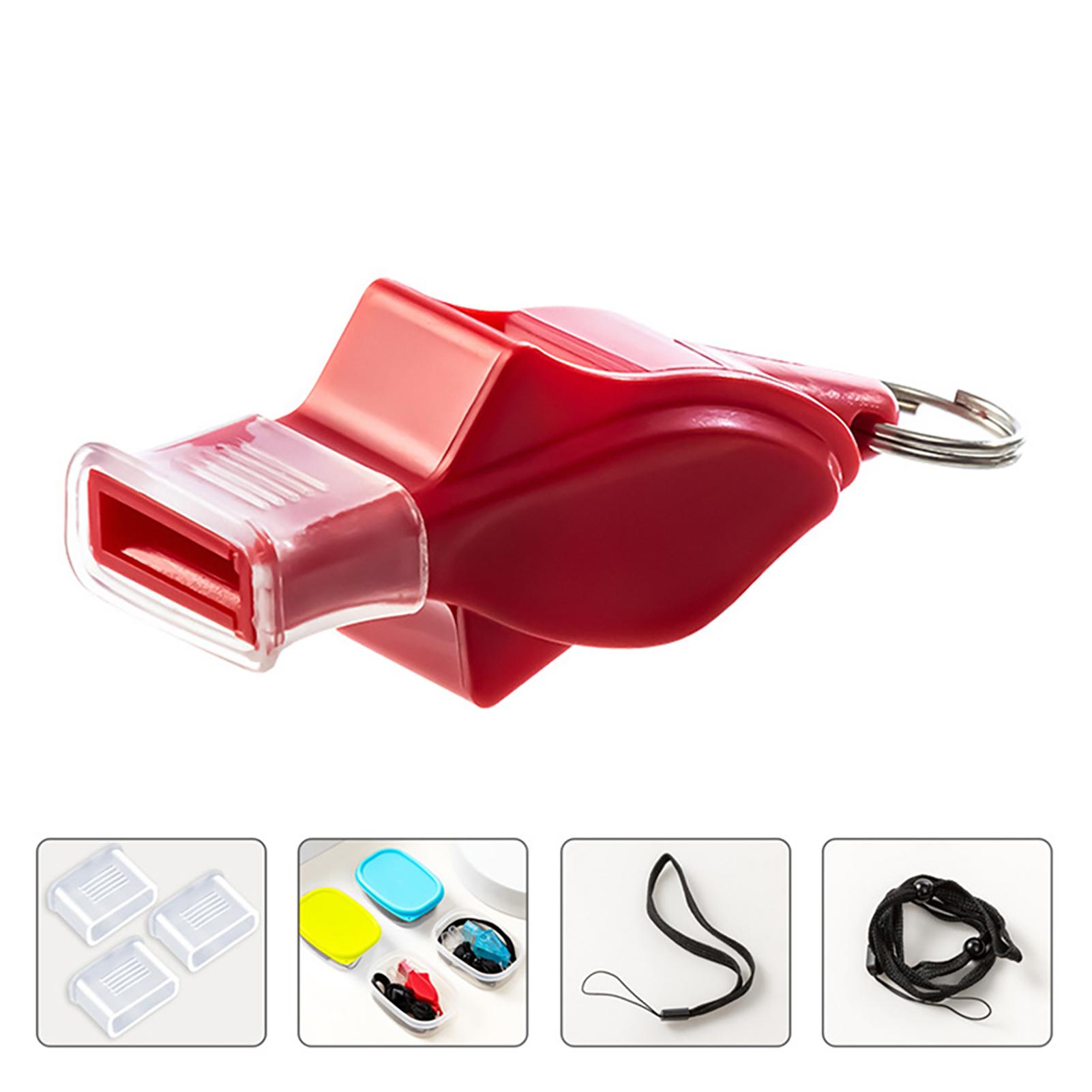 3pcs Sports-Whistles Referee-Whistle Outdoor Sports Competition Training Tool Plastic-Whistle Emergency Competition Equipment красный