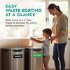 CT714 Magnetic Trash Sorting Bin Labels - Eco-Friendly Reusable Stickers