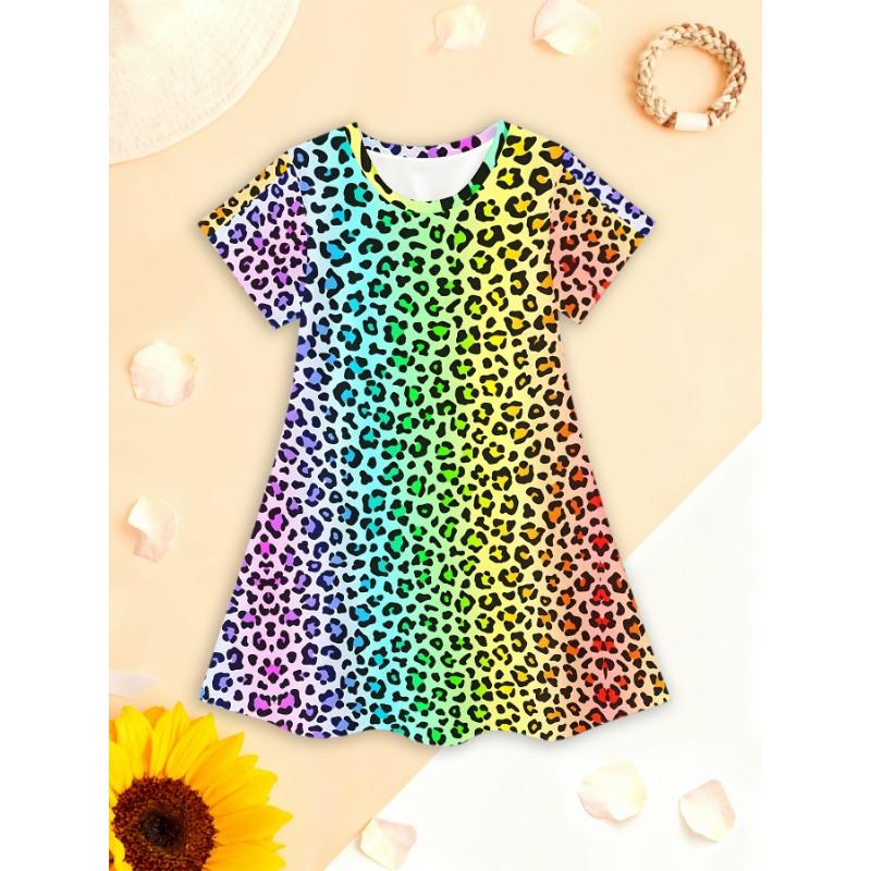 Girls' Dress, Suitable for Parties And Everyday Wear, Sweet Princess Dress, Lightweight Spring And Summer Outfit,
