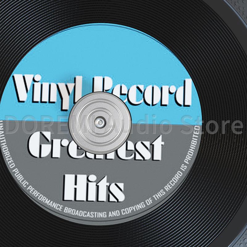 45 RPM Shock Absorber Stabilizer Turntable Adapter Aluminum 7 Inch EP Record Turntable Phonograph LP Vinyl Record Weight Clamp