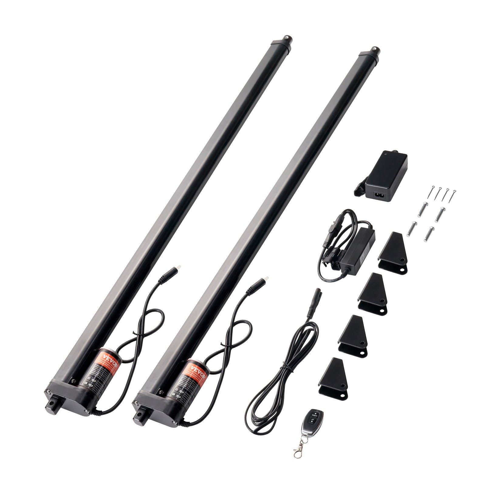 VEVOR Kit 2 buc. Actuator Liniar 12V 760 mm 9 mm/s 99,79 kg/1000N Protecție IP54 88.5 x 7.3 x 4 cm