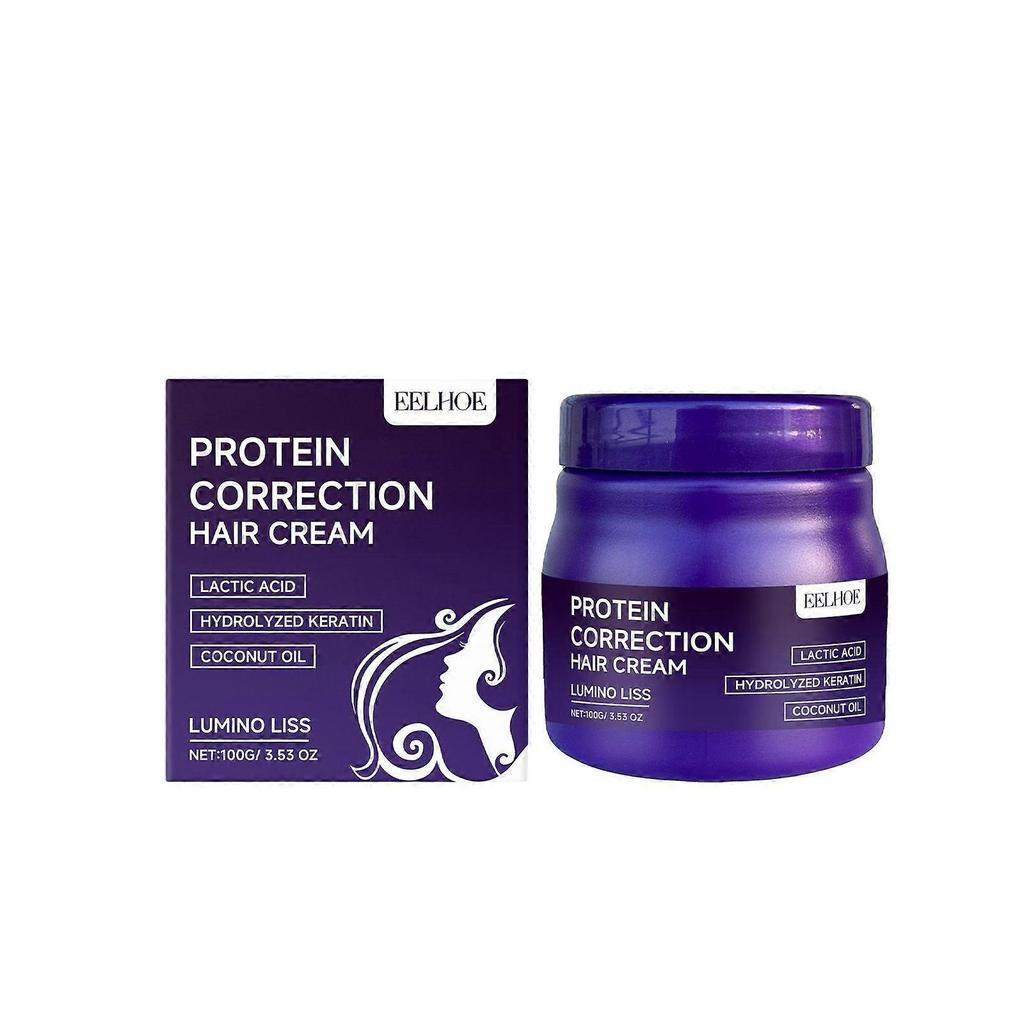 EELHOE Protein Hair Straightening Cream, Moisturizing, Nourishing, Anti-Dryness, Soft And Smooth Hair Maintenance And Repair Hair Without Stretching A