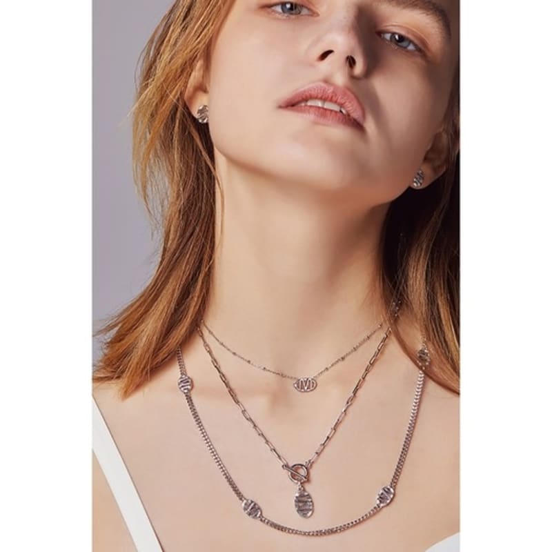 METROCITY JEWELRY Anello Sterling Silver White Necklace A231SN1027WPQ