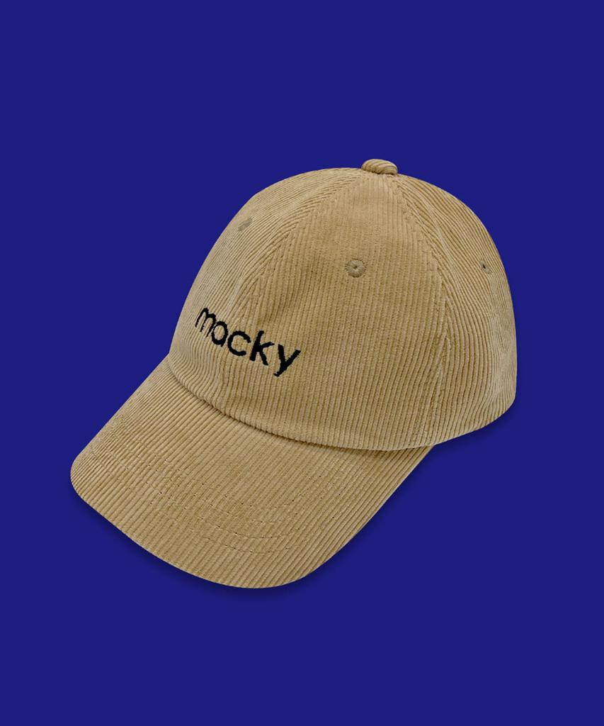 MACKY Corduroy Ball Cap Beige