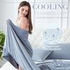 Summer Cooling Blanket For Hot Sleeper Sweats Absorbs Summer Cool Breathable Bedding For Bedroom