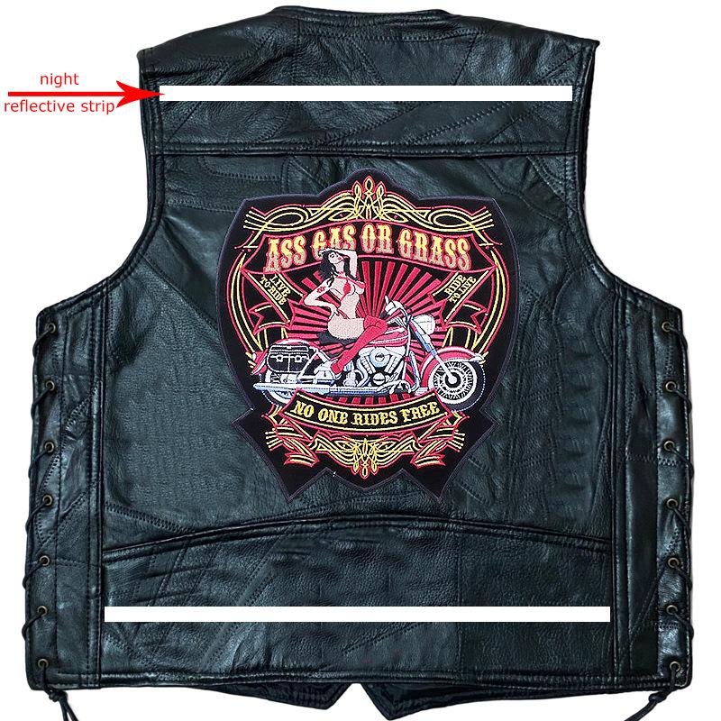 

Американский мотоцикл Harley, ковбойский жилет в стиле ретро, ​​Мужская эмблема, вышитая модная брендовая майка без рукавов с зажимом для лошади XXXL
